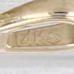 New 0.55ct Marquise Diamond Solitaire Pendant 14k Yellow Gold Small Drop