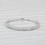 0.15ctw Diamond Stackable Ring 10k White Gold Size 8.25 Wedding Band