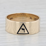 14th Degree Scottish Rite Yod Ring 10k Yellow Gold Size 9.5 Masonic Men's Band