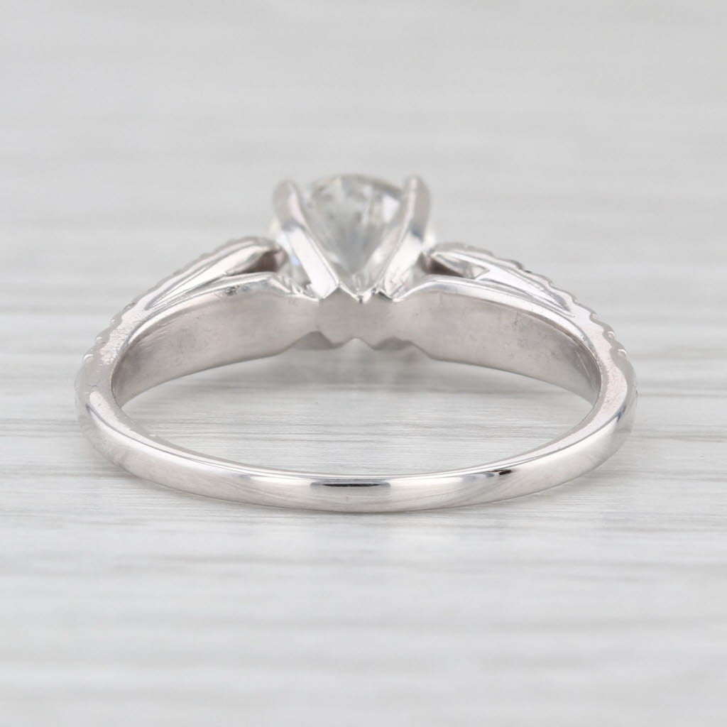 Shane Co GIA 1.35ctw Round Diamond Engagement Ring 14k White Gold Size 7