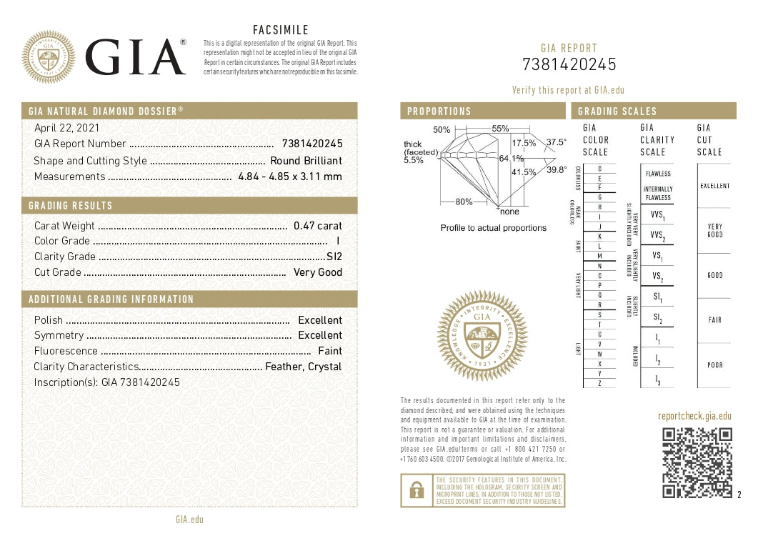 New 0.94ctw Diamond Stud Earrings 14k White Gold GIA Round Solitaire Studs