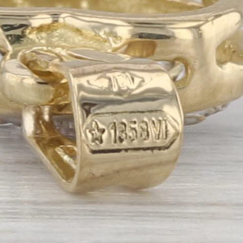 0.33ctw Cubic Zirconia Heart Pendant 18k Yellow Gold Small Drop