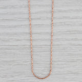 Effy Rope Chain Necklace 14k Rose Gold 24" 1mm Italy