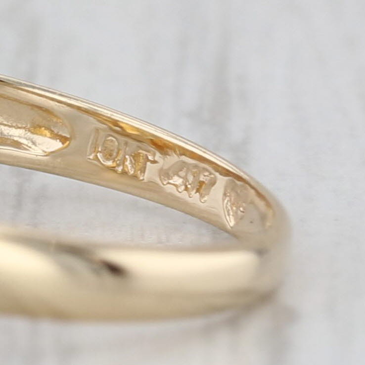 1.58ct Oval Citrine Diamond Ring 10k Yellow Gold Size 6