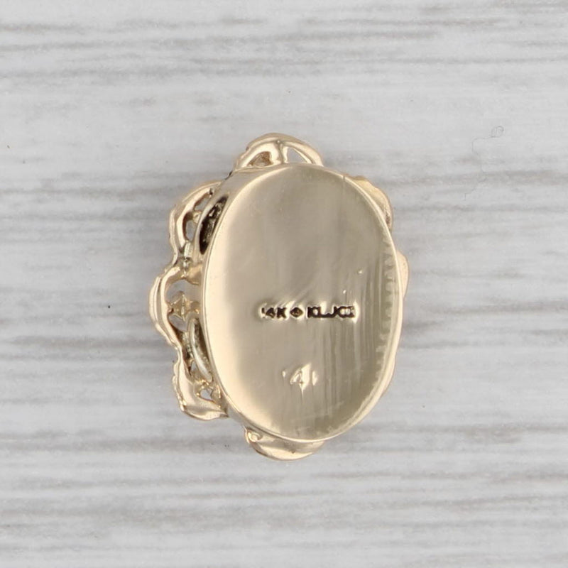Vintage Opal Garnet Slide Bracelet Charm 14k Yellow Gold Richard Klein