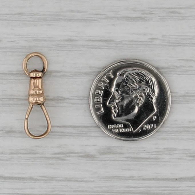 Antique Spring Hook Dog Clip Clasp 10k Yellow Gold Findings Jewelry Making