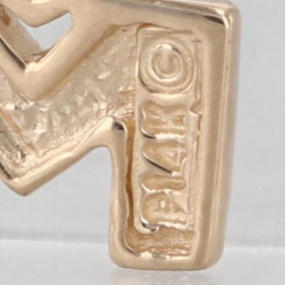 MOM Diamond Heart Pendant 14k Yellow Gold Small Drop
