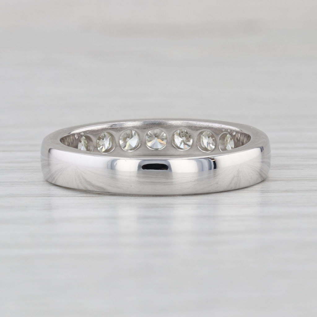 Hearts on Fire 0.70ctw Diamond Wedding Band 18k White Gold Size 8-8.25 Ring