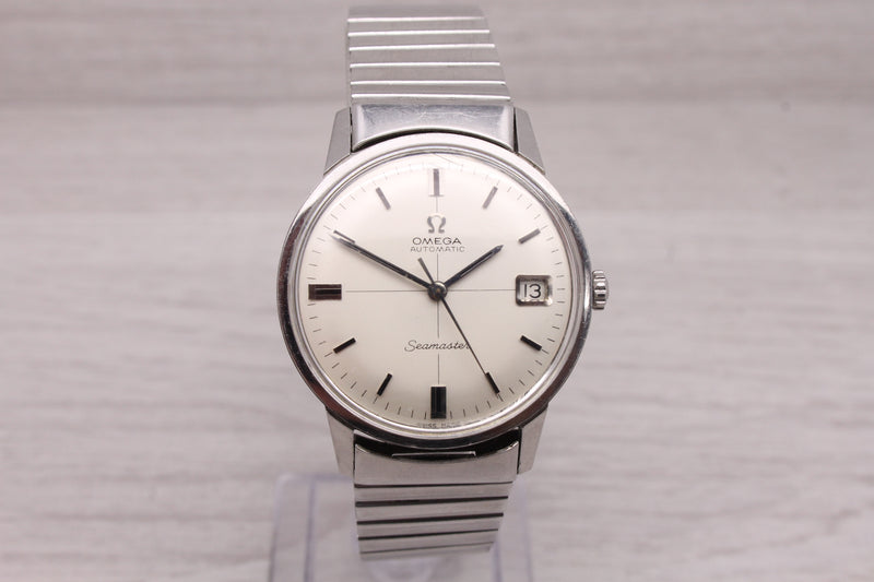 Vintage 1966 Omega Seamaster 34mm Men Automatic Watch 166.002 560