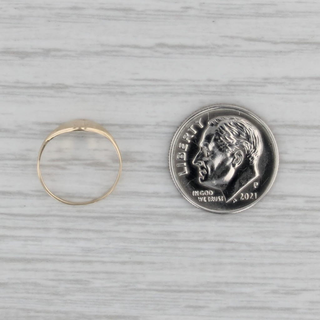 Vintage Initial P Signet Ring 10k Yellow Gold Size 1 Baby