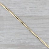 Reversible Herringbone Necklace 14k Yellow & White Gold 18" 3.9mm
