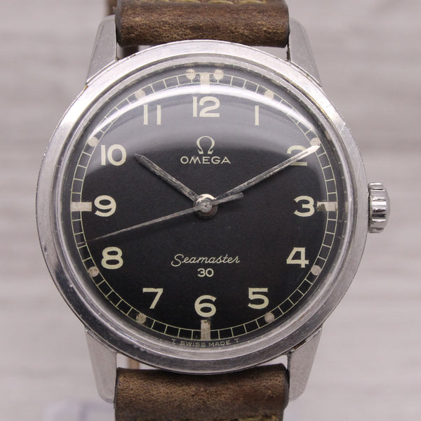 Vintage 1964 Omega Seamaster 30 Mens 35mm Steel Watch c.286 135.007-64 RARE DIAL