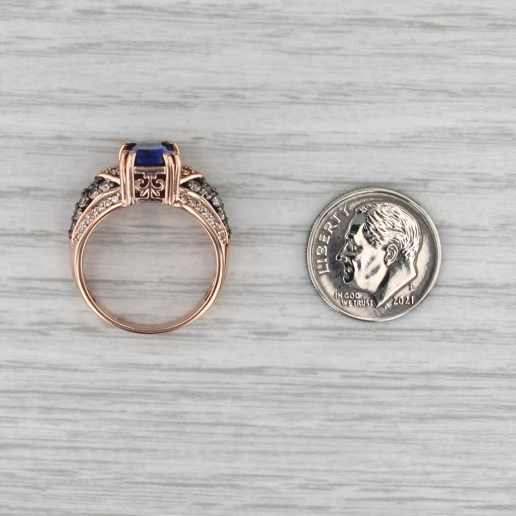Le Vian 2.28ctw Tanzanite Diamond Ring 14k Rose Gold Size 6.75 - 7 Engagement