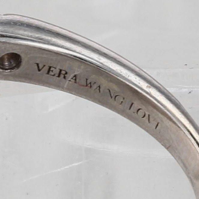 Vera Wang Love 1.96ctw Lab Grown Diamond Pear Halo Engagement Ring 14k Gold GSI