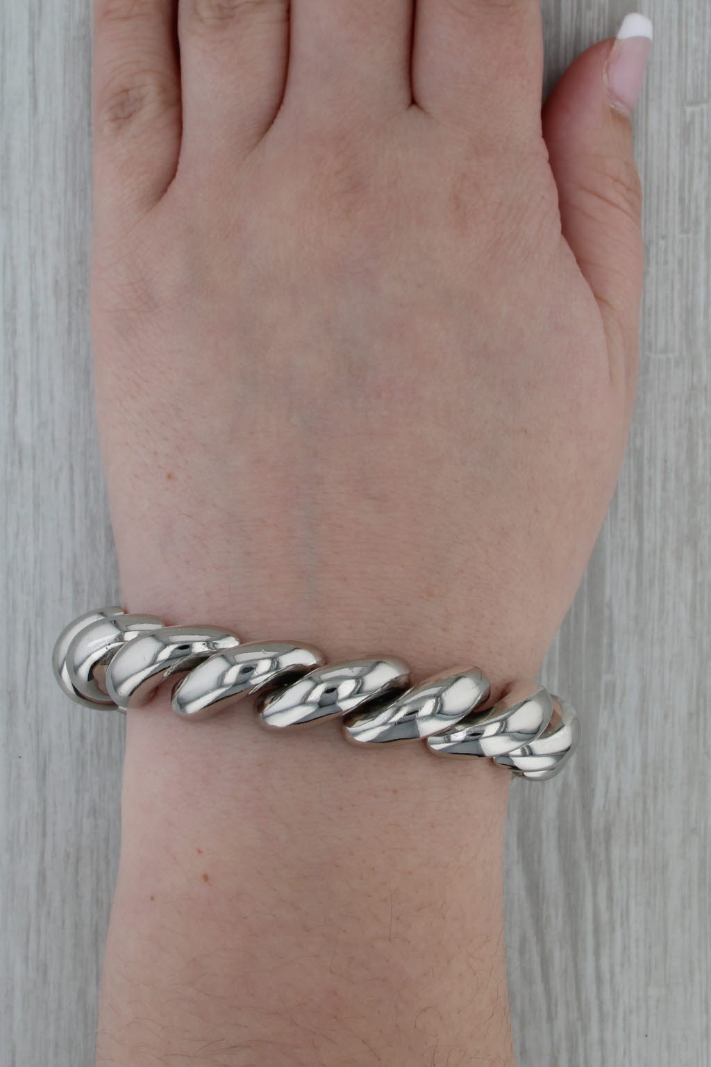 7" San Marco Bracelet Sterling Silver Milor Italy 13.3mm