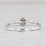 Diamond Ring 10k White Gold Size 7 Stackable Engagement Style