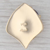 1.30ctw Amethyst Diamond Slide Charm Bracelet 14k Yellow Gold Vintage