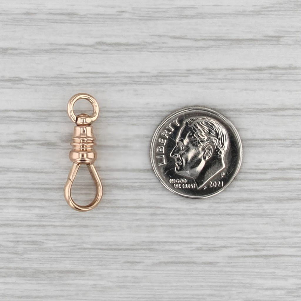 Antique Spring Hook Clasp 14k Rose Gold Findings Jewelry Making Repair
