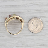 Gray 3.50ctw Gemstone Cocktail Ring 10k Gold Size 6 Garnet Topaz Peridot Citrine