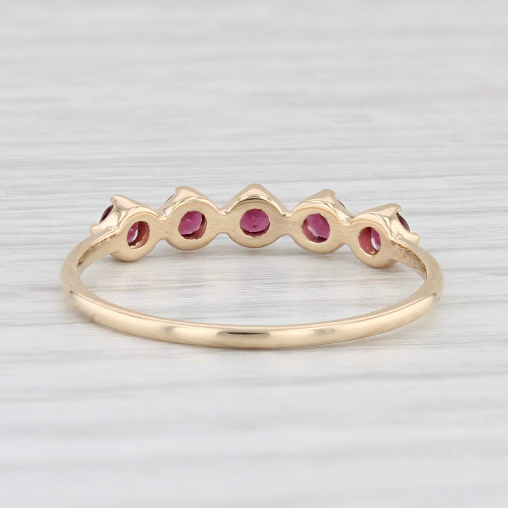 Light Gray 0.50ctw Garnet Ring 14k Yellow Gold Size 7 Stackable