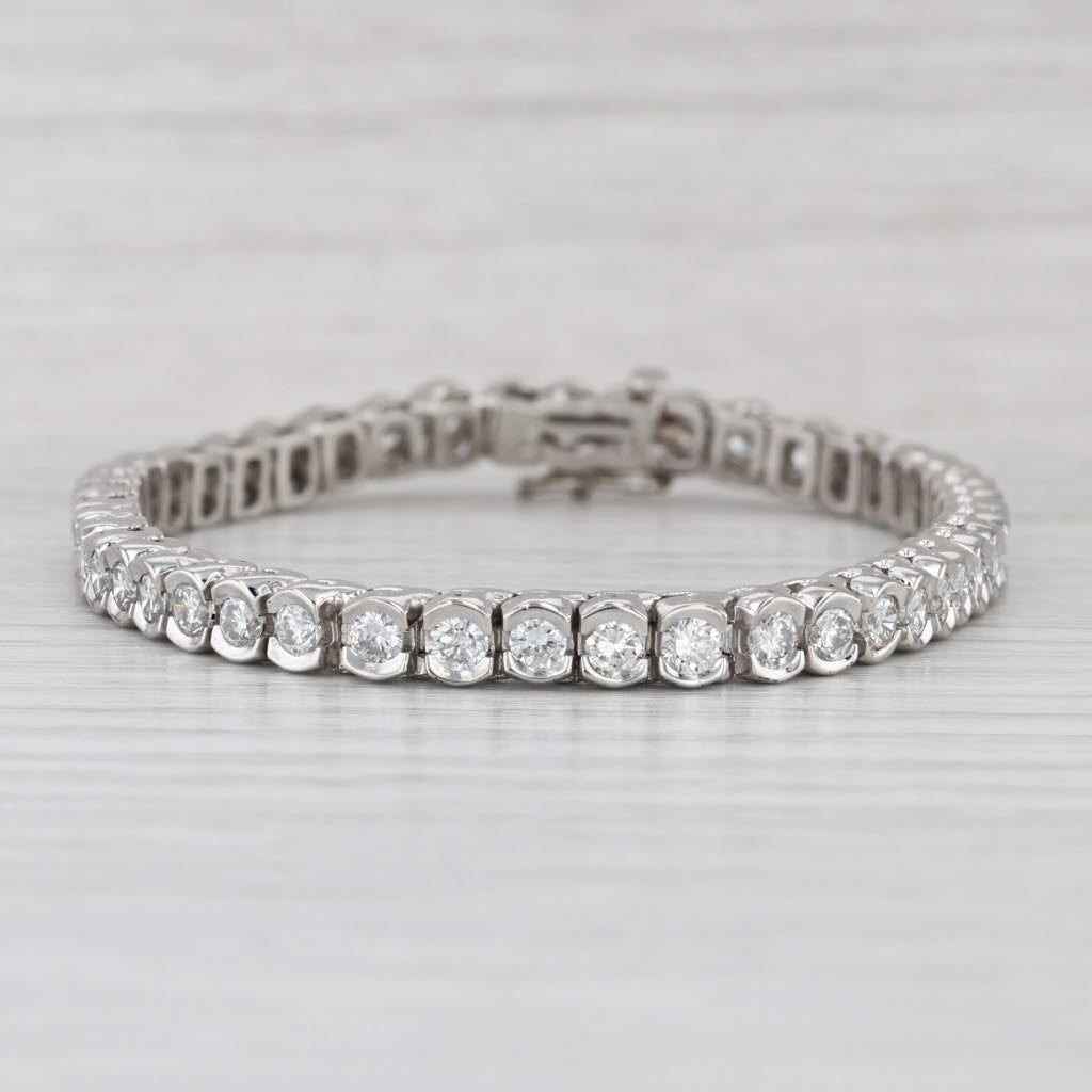 4.70ctw Diamond Tennis Bracelet Platinum 7" 5.2mm
