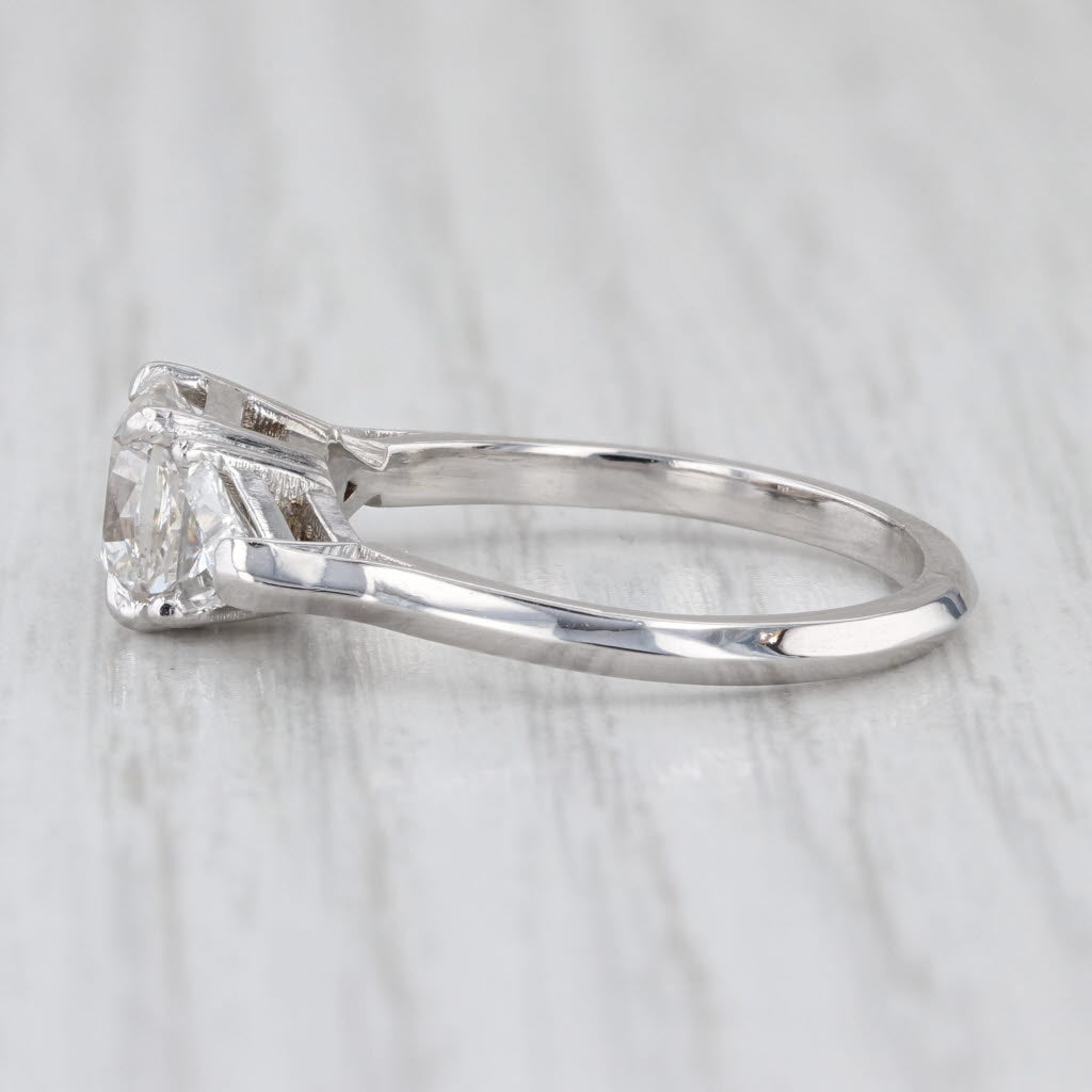 2.13ctw Diamond Engagement Ring Platinum 3-Stone Size 7.75 GIA