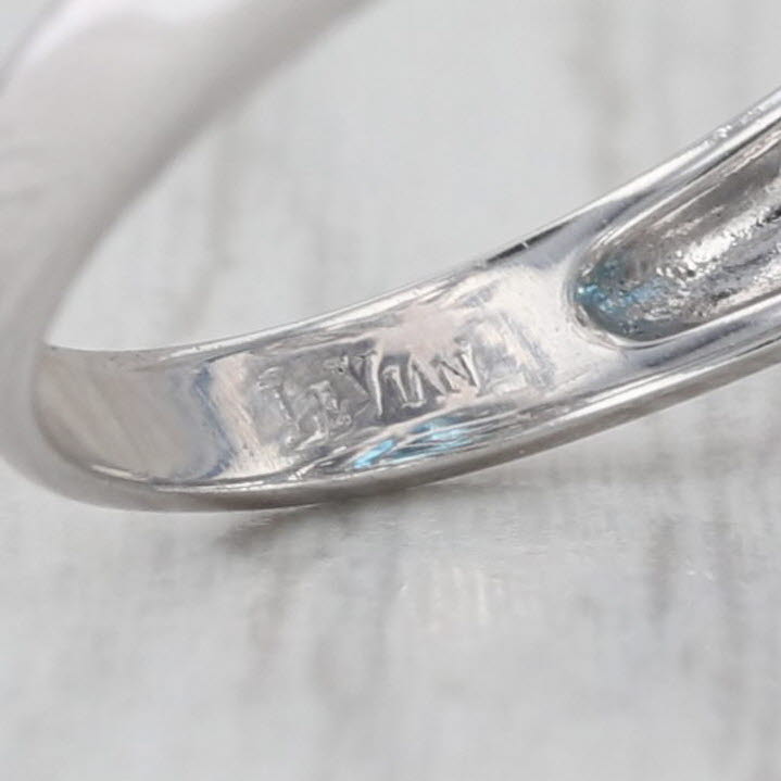 Le Vian 12.08ctw Blue White Topaz Smoky Quartz Ring 14k White Gold Cocktail