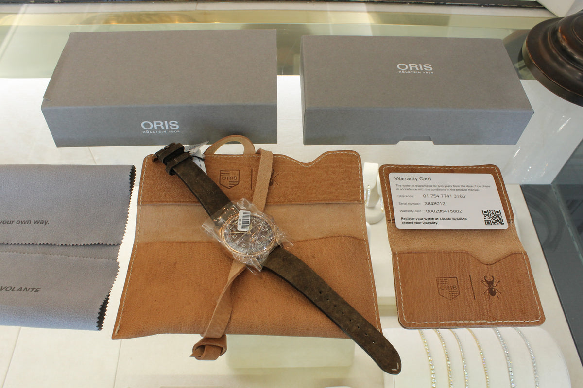 Oris Big Crown Bronze Pointer Date Mens 40mm Automatic Watch Swiss Box Card MINT