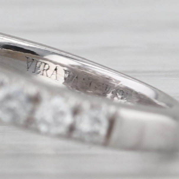 GIA Vera Wang 1.81ctw Diamond Halo Engagement Ring 14k White Gold Size 4