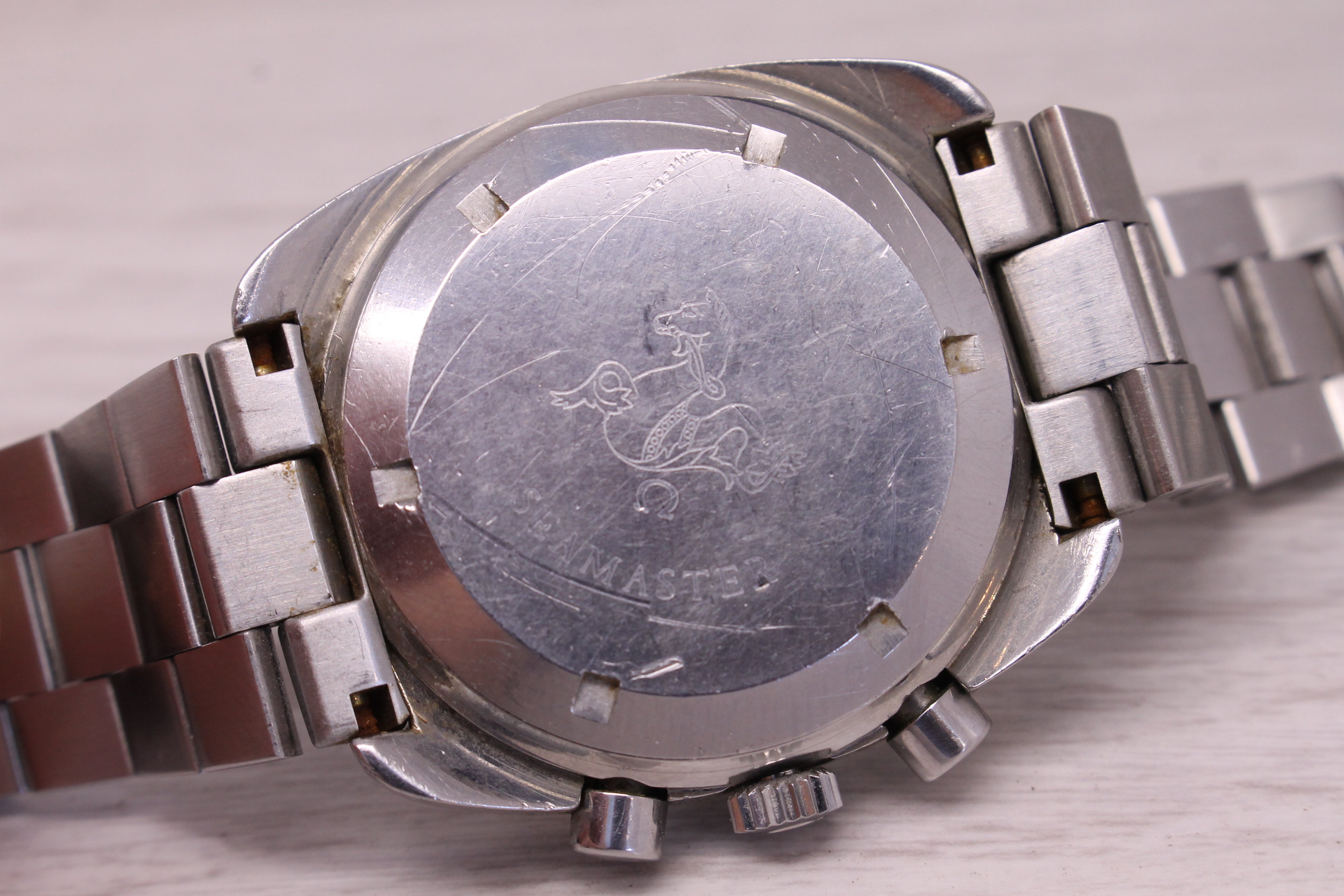 Vintage c.1970 Omega Seamaster Steel 38mm Automatic Chronograph Watch 176.007