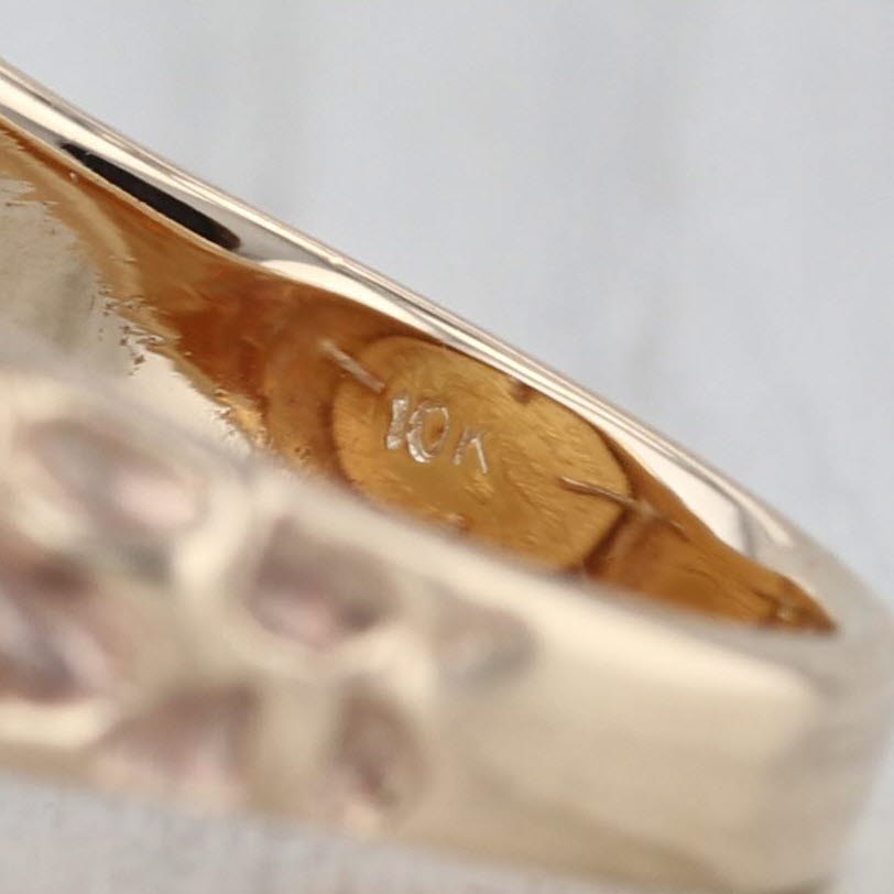 1899 $2.5 900 Gold Coin Nugget Ring 10k Yellow Gold Size 10.75 Signet