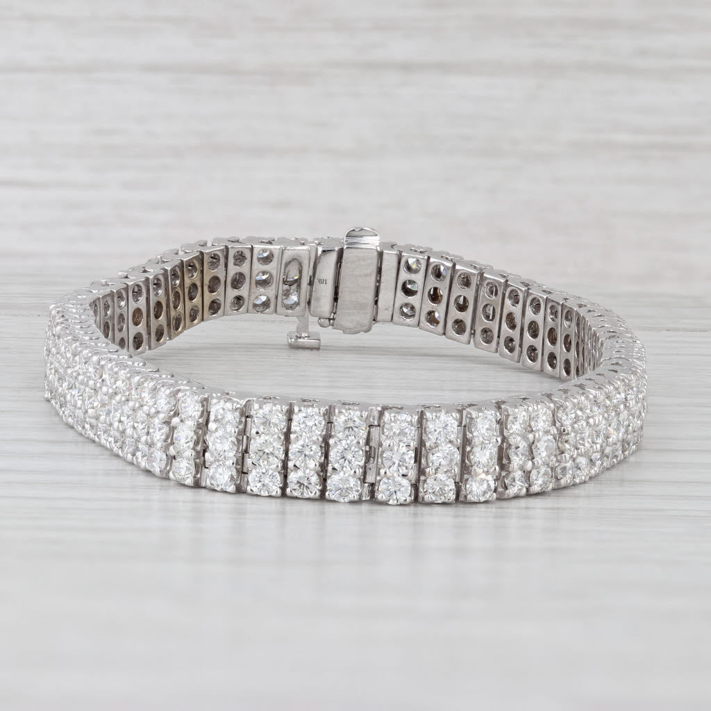 8ctw Diamond Tennis Bracelet 18k White Gold 7" 7mm