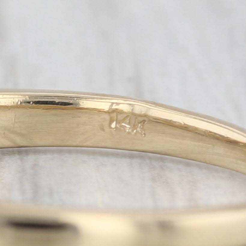 0.30ctw Diamond Wedding Band 14k Yellow Gold Size 8.5 Stackable Ring