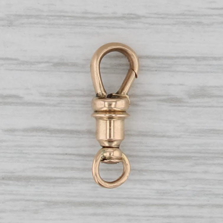 Antique Spring Hook Clasp 14k Yellow Gold Findings Jewelry Making