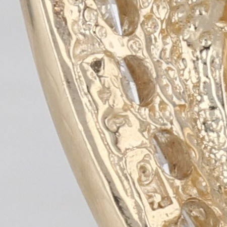 0.27ctw Diamond Heart Pendant 14k Yellow Gold Open Floating Drop