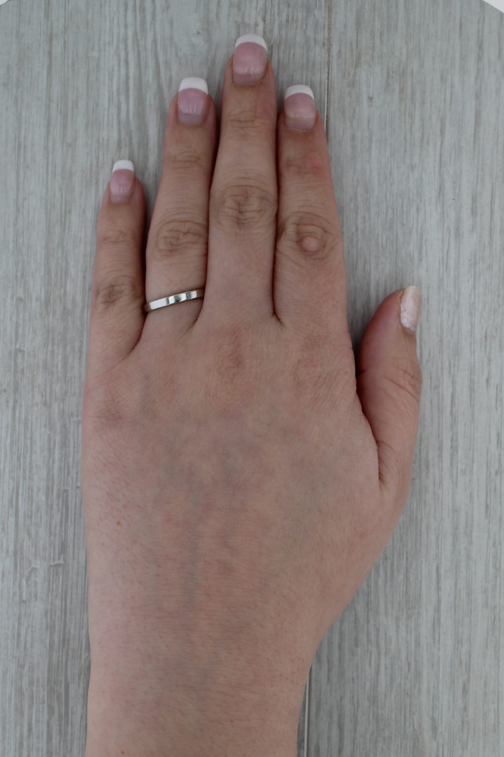 Classic Platinum Wedding Band 950 Ring Size 7.25-7.5 Stackable Ring