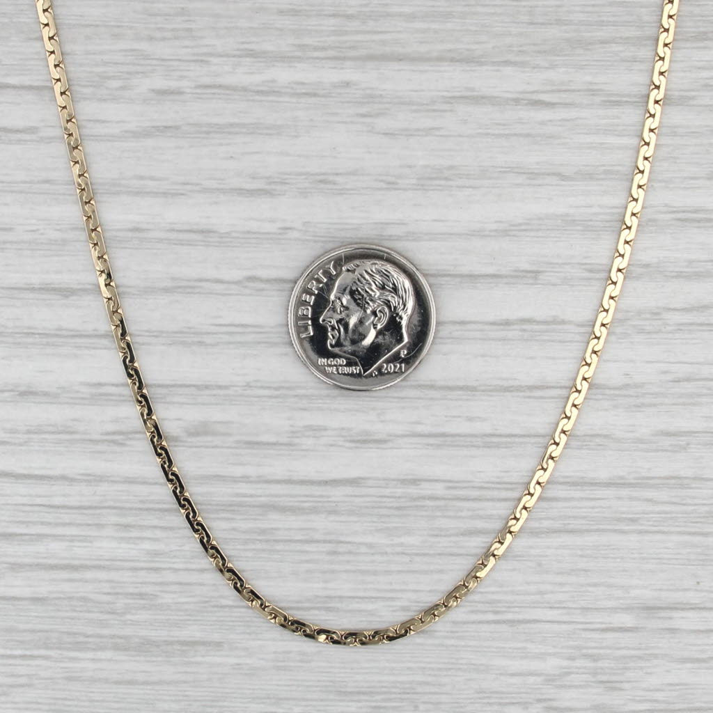 C-Link Chain Necklace 14k Yellow Gold 19.5" 1.8mm