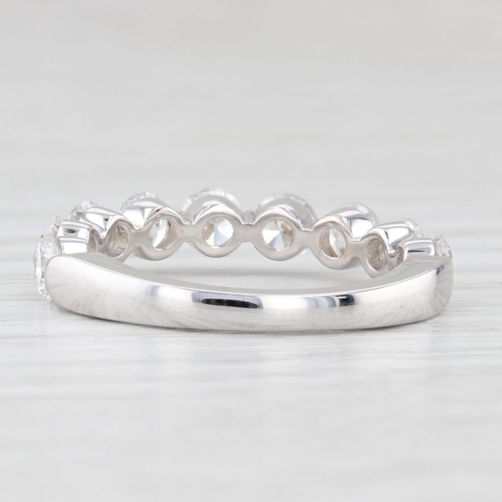 Light Gray New 1.82ctw Lab Grown Diamond Ring Wedding Anniversary Band 14k White Gold 6.75