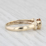 1.07ctw Oval Citrine Cubic Zirconia Ring 9k Yellow Gold Size 6.75