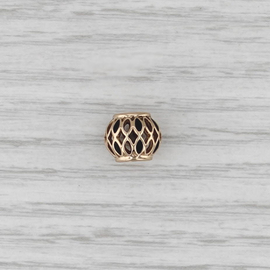 Authentic Pandora 750814EN16 Royal Victorian Charm 14k Gold Retired Bead