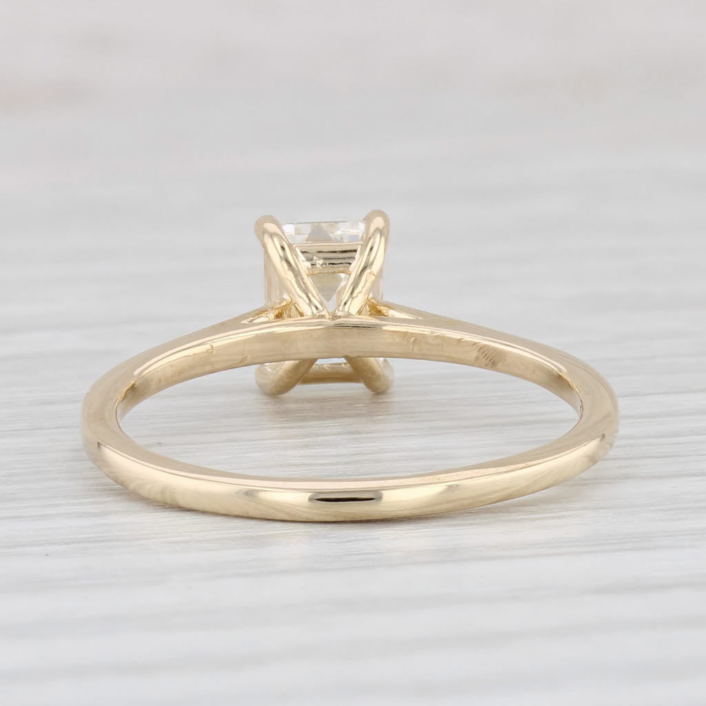 Light Gray New 1.02ct VS1 Diamond Emerald Cut Solitaire Ring 14k Yellow Gold Size 7 GIA