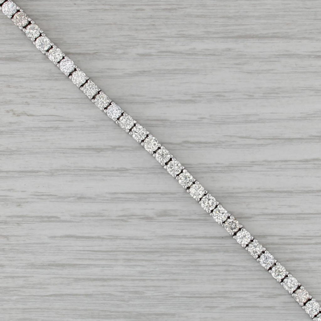8ctw Diamond Tennis Bracelet 14k White Gold 6.75" 4.3mm