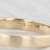 Light Gray 1ctw Oval Emerald Diamond Ring 14k Yellow Gold Size 7.25
