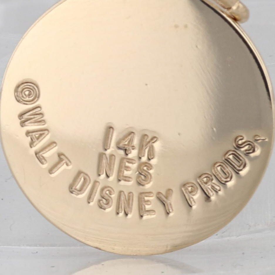 Disneyland 30 Year Anniversary Castle Pendant 14k Gold Souvenir Charm Rare