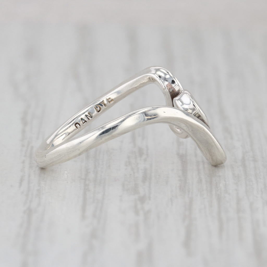 Dan Dye Modernist Abstract Sterling Silver Ring Size 5.25