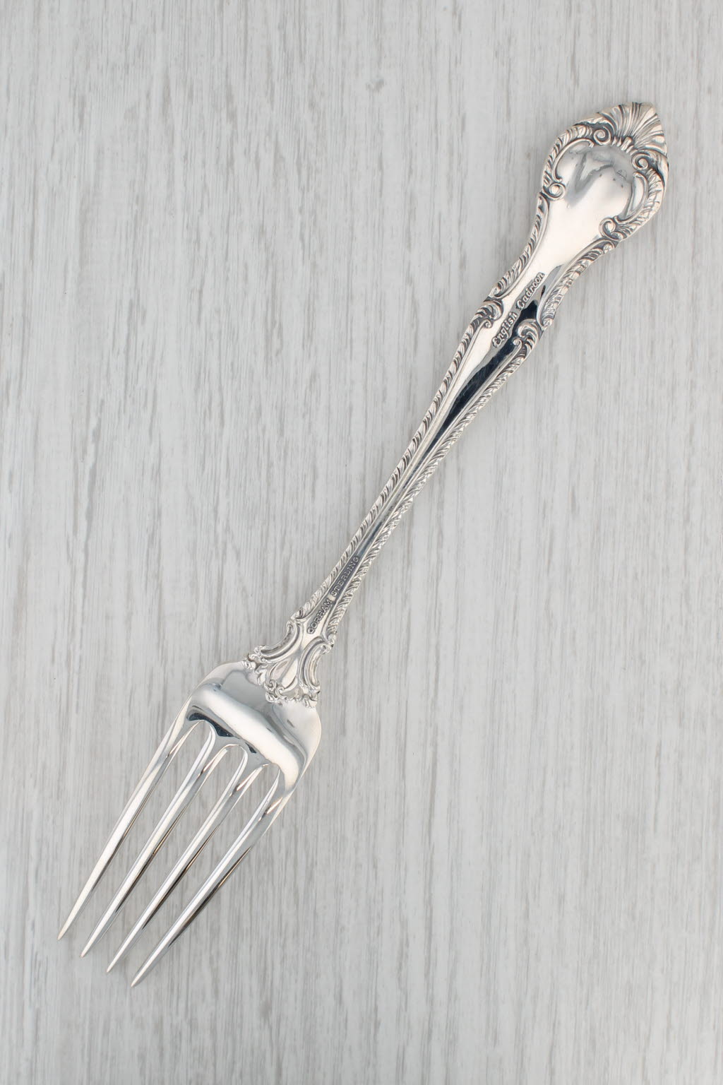 Gray Gorham English Gadron Fork 1939 Sterling Silver 7 5/8" Dining Utensil Silverware