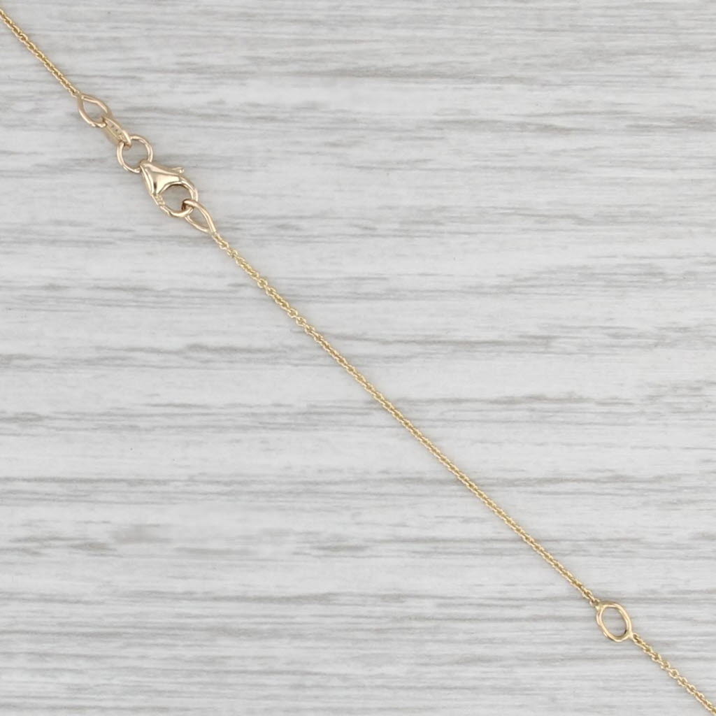 16"-18" Cable Chain Necklace 14k Yellow Gold 0.6mm