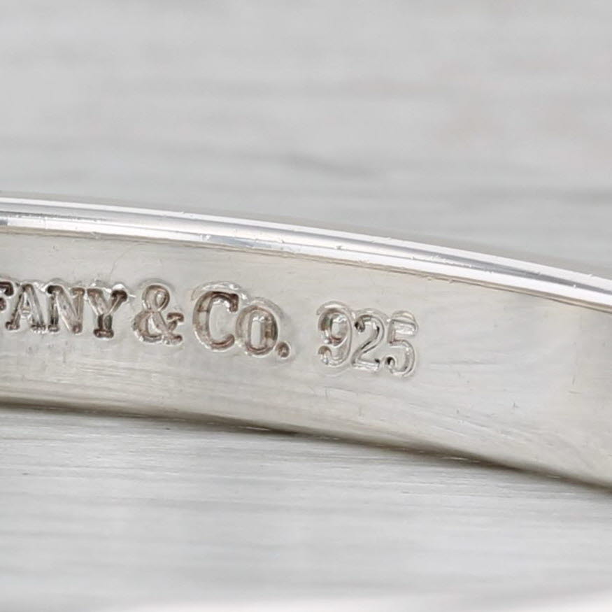 Gray Tiffany & Co 1997 Bangle Bracelet 1837 Collection Sterling Silver 7.5" 7mm