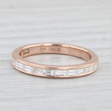 New 0.65ctw Diamond Ring 14k Rose Gold Wedding Band Size 6.75 Beverley K