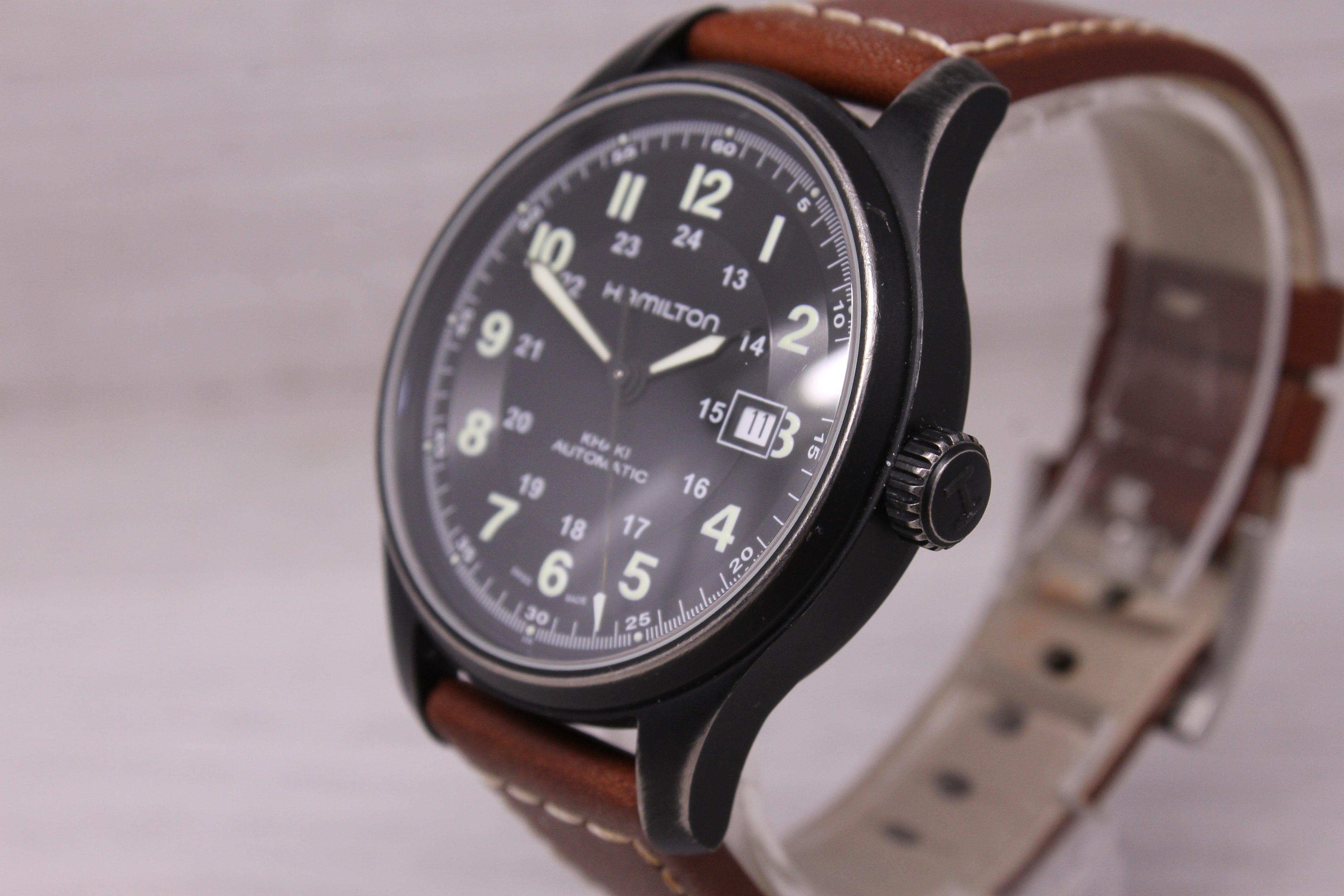 Hamilton Khaki Mens Titanium Watch 42mm Automatic Swiss Date H705750